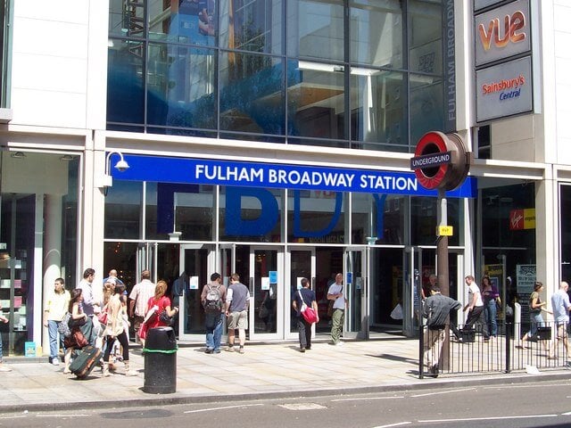 Fulham broadway station Luggage stoarge