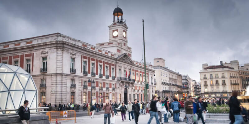 Luggage storage at Puerta Del SOl