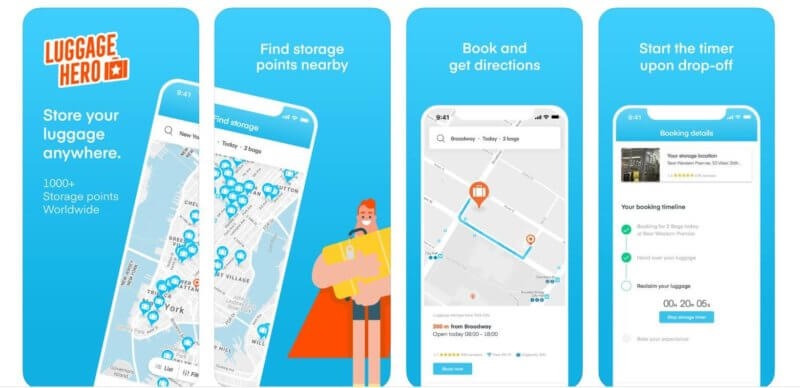 LuggageHero bag storage app