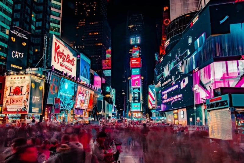 Consigna de equipaje en Times Square