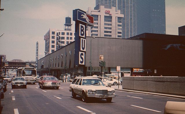 Consigna de equipaje en Greyhound Bus Station Chicago