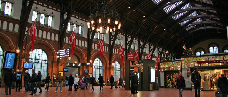 Consigna de equipaje en Copenhague estación Central