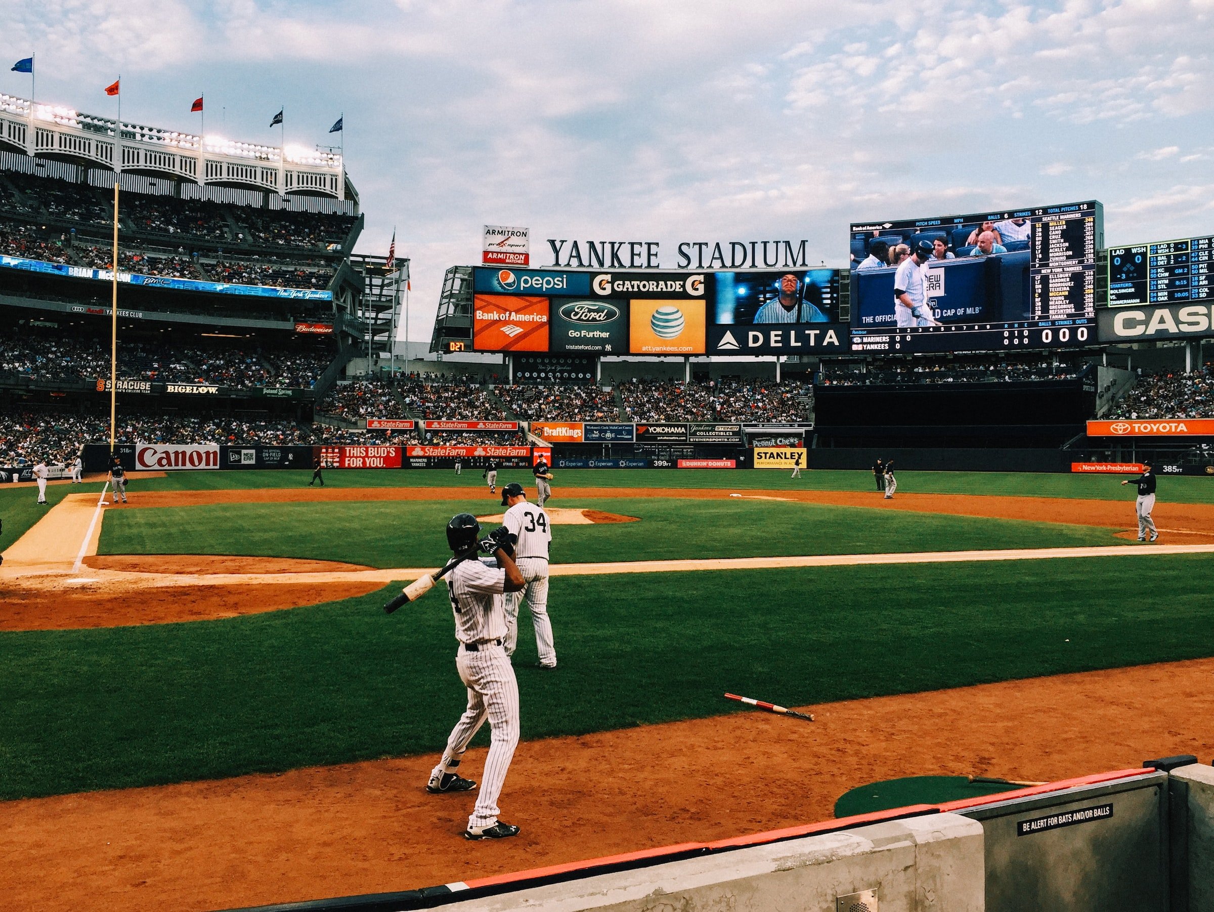 Yankee Stadium, 09/16/09: bag policy clearly posted in a p…