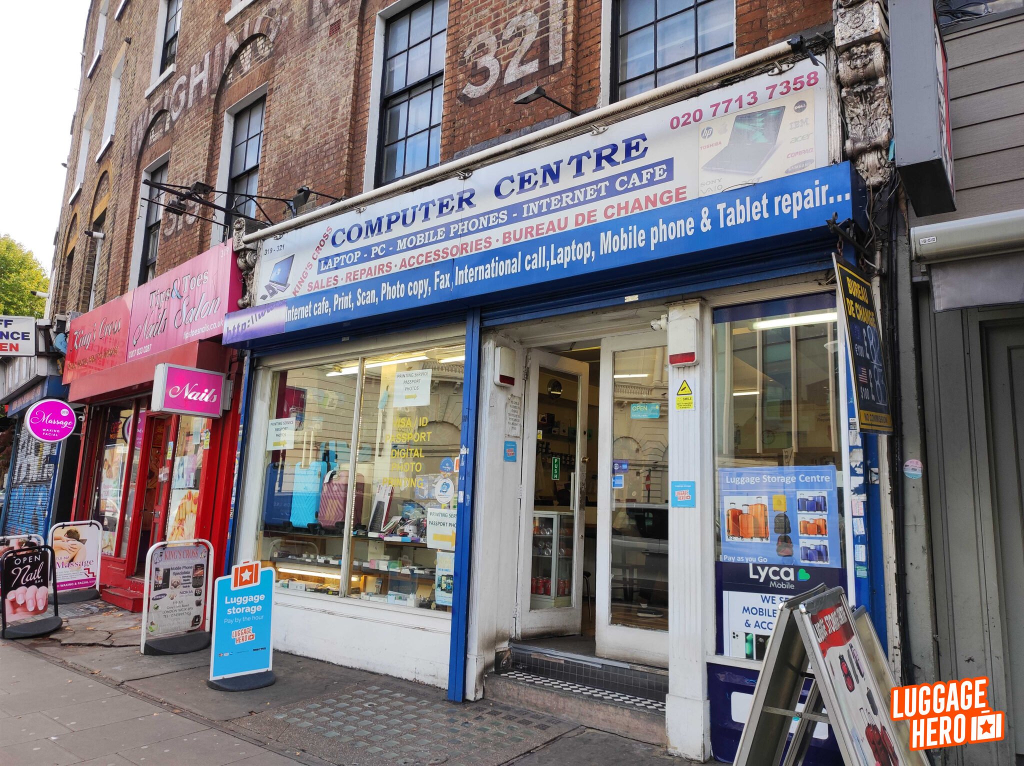 Luggage Storage King’s Cross 24/7 From £1.29/hour or £8.95/day