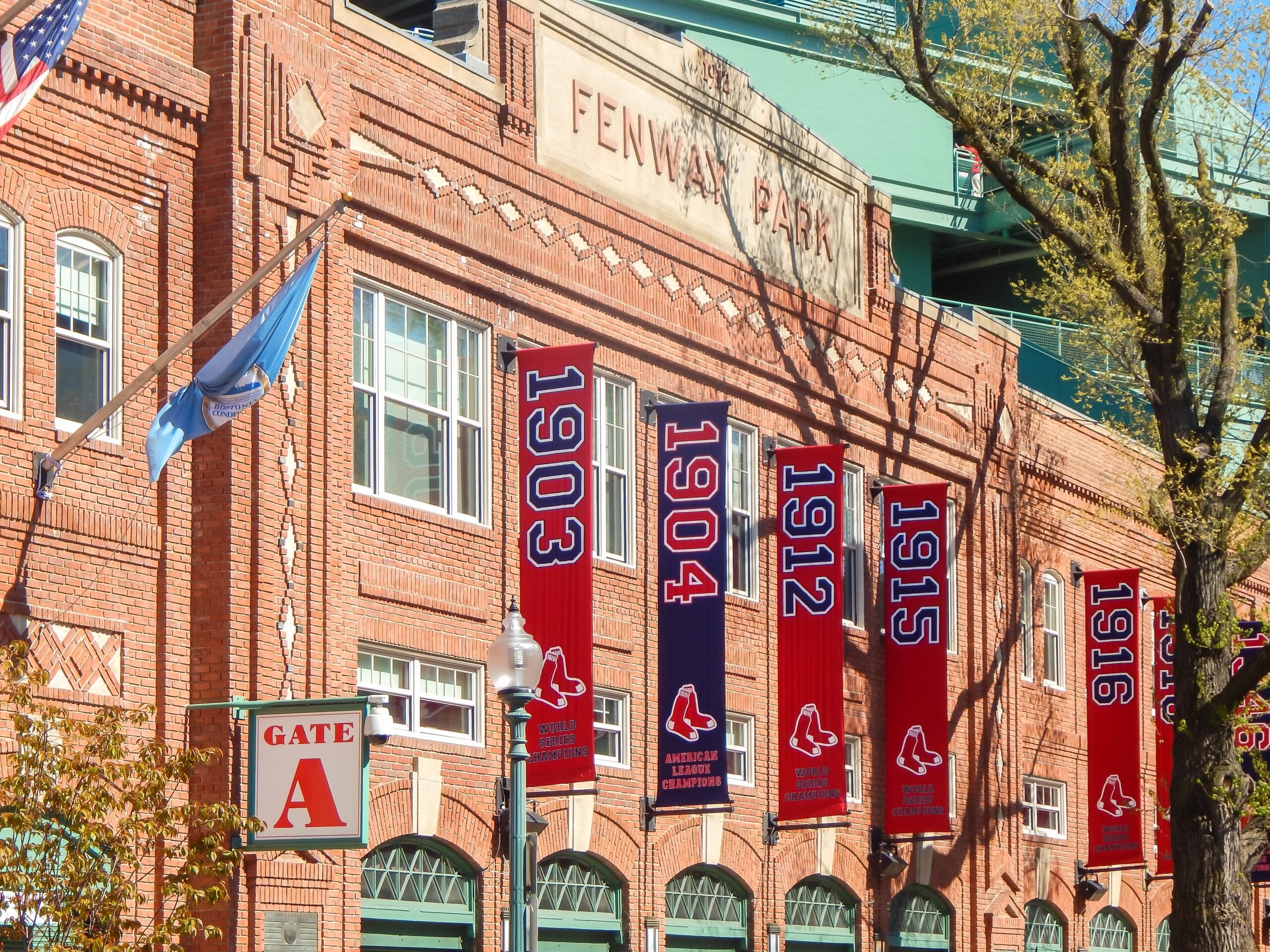 Gate A To Enter Fenway Park Stock Photo - Download Image Now