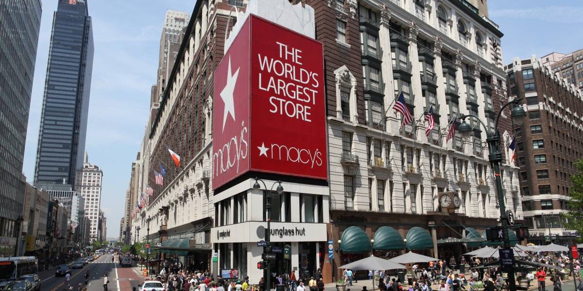 Daily What?! Huge Corner Shopping Bag at Macy's Herald Square